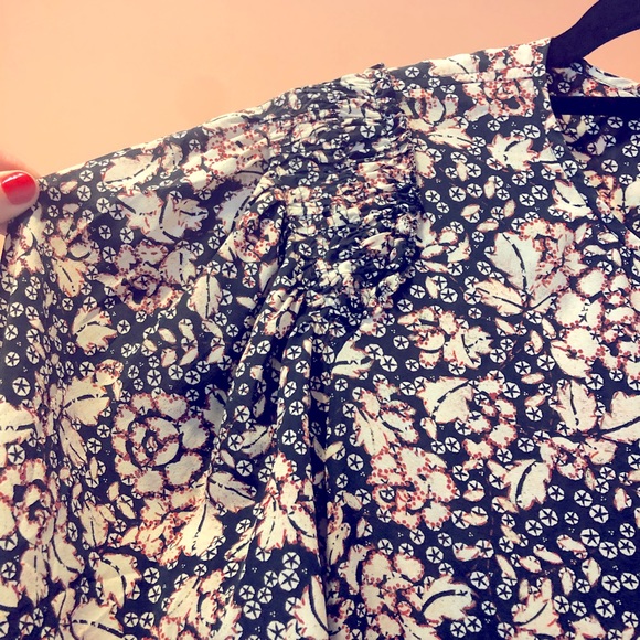 Isabel Marant silk puff floral long sleeve button down blouse size 34 (XS) - Picture 3 of 6